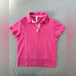 Nanette Lepore Pink Short Sleeve Polo Shirt